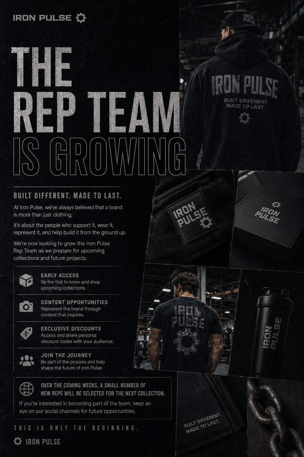 THE REP TEAM IS GROWING